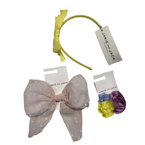Janie and Jack Girls Hair Accessories Headbands Bows Flowers Barrettes Lot of 3
